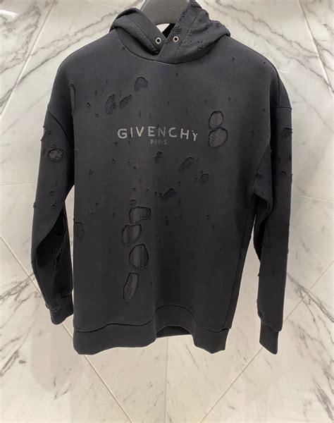 givenchy paris destroyed hoodie|reversible Givenchy black hoodie.